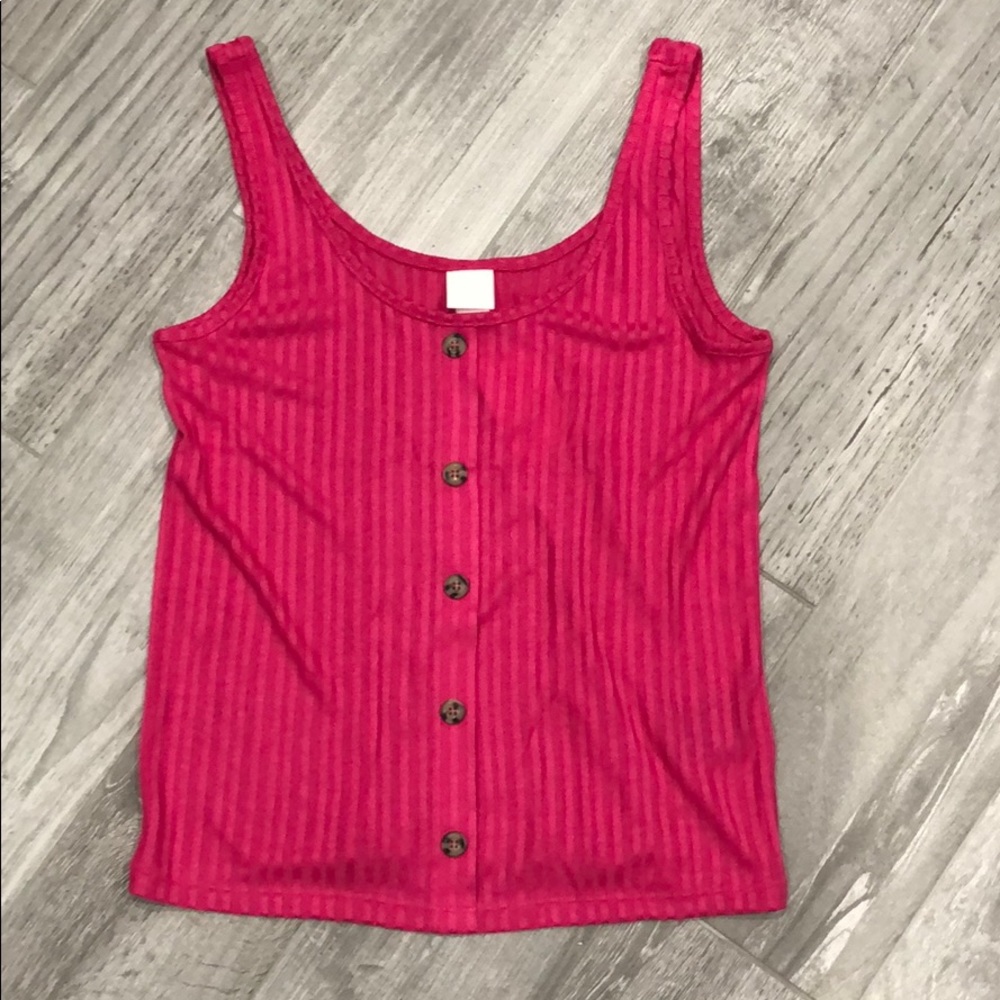 H&M Pink Ribbed Tank Top - Picture 5 of 5